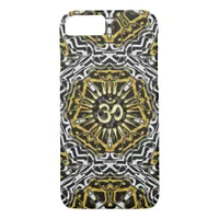 Sanskrit Om Gold Pentagon Wild One iPhone case