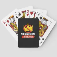 No King Patriotic Freedom No Kings In America Retr Poker Cards