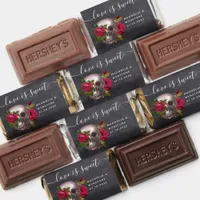 Gothic Skull Love is Sweet Wedding Hershey's Miniatures