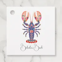 She’s a Catch Lobster Coastal Bachelorette Party Favor Tags