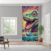 Dinosaur in Space: Cosmic Adventure for Kid Blackout Curtains