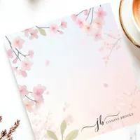 Cherry Blossom Tree Japanese Floral Personalized Notepad