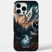 Wolf's Moonlight Serenade iPhone 16 Pro Max Case