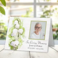 Lily of Valley Flowers Funeral Sympathy Thank You