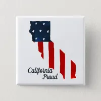 Bold USA Flag California Proud Button