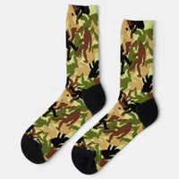 Sasquatch Camouflage Camping Socks