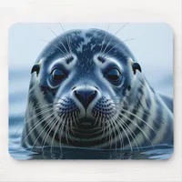 Cute Seal Close up Mouse Pad