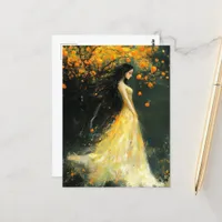 The Woman and the Orange Tree Postcard