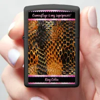 Colorful snake skins show nature's art zippo lighter