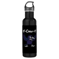 F-Caw-F Retro Graphic Stainless Steel Water Bottle