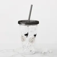Acrylic Tumbler - Pumpkins and Black Cats