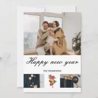 modern elegant simple new years cards