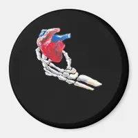 This Is My Heart Skeleton Heart Hands Creative Magnet