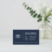 Elegant Monogram Professional Modern Minimalist Business Card