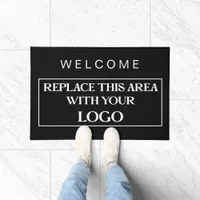 Welcome Business Logo Company Black any Color Doormat