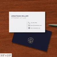 Simple Professional Lawyer Business Card