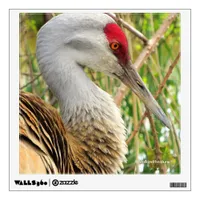 Elegant Profile of a Greater Sandhill Crane Wall Decal