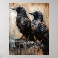 Two Beautiful Crows Poster