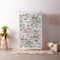 Floral Flamingo Pattern Fabric