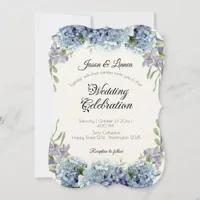 Forget-Me-Not Flowers Watercolor Elegant Invitation