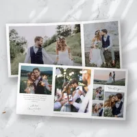 Multiple Photo Wedding Thank You Card