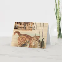 Vintage Cats and Ephemera Card