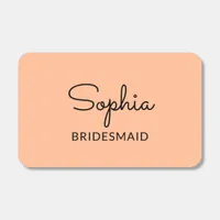 Peach Bridesmaid Wedding Favor Matchboxes