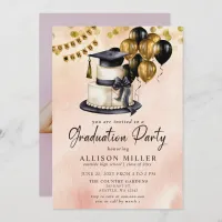 Modern Graduation Celebration Photo Graduation Invitation