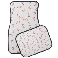 Candy Cane Christmas Car Floor Mat