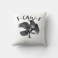 F-Caw-F Essential Retro Classic Throw Pillow