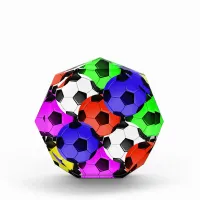 Multicolored American Soccer or Football Award