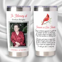 Cardinal Poem Memorial Keepsake  Insulated Tumbler