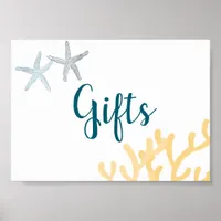 Under the Sea Ocean themed Baby Shower Gifts Sign