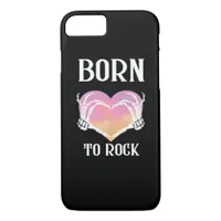 Skeleton Hands Heart Graphic Minimal Style iPhone 8/7 Case