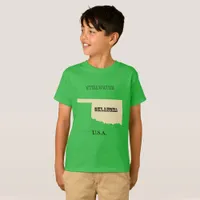 T-shirt - Oklahoma Map with City
