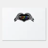 Month Skeleton Heart Hands LGBTQIA  Sign
