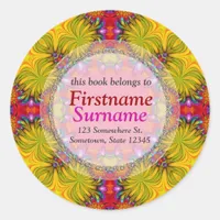 Fresh Tribal Fusion Book Label Sticker