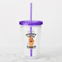   Spooky Summer Funny Summerween Cone Cartoon Acrylic Tumbler