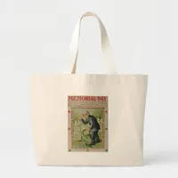 Vintage Memorial Day The Fallen Large Tote Bag
