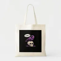 F-Caw-F Crow Skull Halloween Humor Graphic Design  Tote Bag