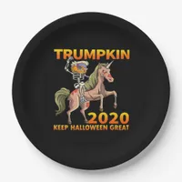 Trumpkin Keep Halloween Great Pumpkin   Paper Plates
