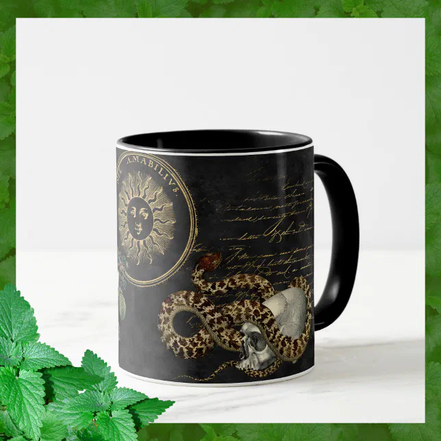 Snake and Berries Mug