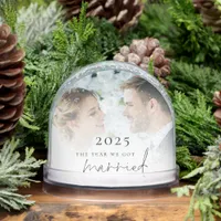 Newlywed 2 Photos Year We Got Married Snow Globes