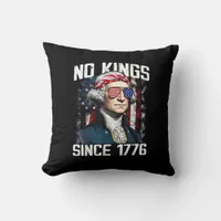 No Kings In America Since 1776 Distressed USA Throw Pillow
