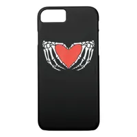 Skeleton Hands Forming Heart Creepy Gothic iPhone 8/7 Case