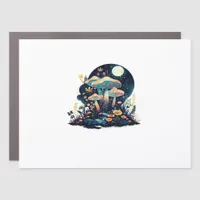 Cottagecore And Aesthetic Goblincore Mushroom Fair Car Magnet