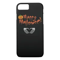 Spooky Skeleton Hands. Happy Halloween.  iPhone 8/7 Case