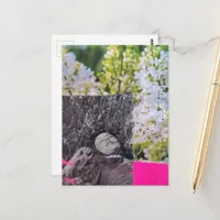 Vintage Women in Flowers Collage Postcard