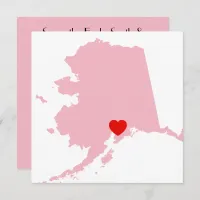 Create Your Own Color Alaska Wedding Invitation