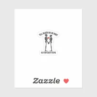 Till Death Do Us Part Valentine Minimal Aesthetic Sticker